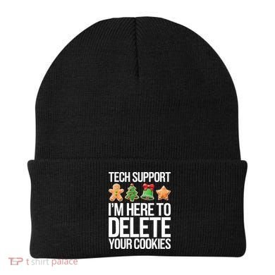 Tech Support IM Here To Delete Your Cookies Christmas Beanie