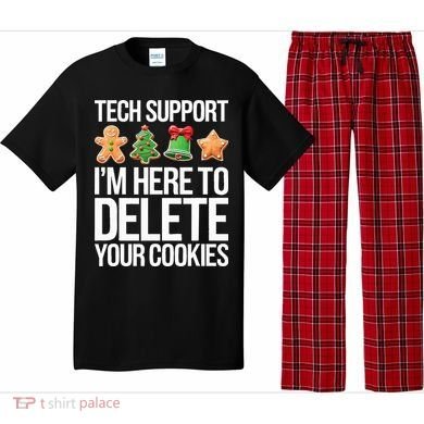 Tech Support IM Here To Delete Your Cookies Christmas Pajama Set