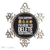Tech Support IM Here To Delete Your Cookies Christmas Ornament thumb 0