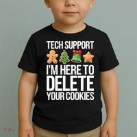 Tech Support IM Here To Delete Your Cookies Christmas Toddler T-Shirt thumb 2