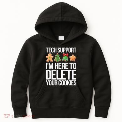 Tech Support IM Here To Delete Your Cookies Christmas Kids Hoodie