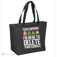 Tech Support IM Here To Delete Your Cookies Christmas Tote Bag thumb 2