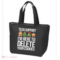 Tech Support IM Here To Delete Your Cookies Christmas Tote Bag thumb 3