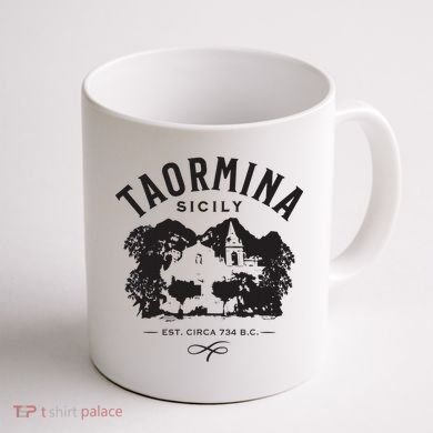 Taormina Sicily Italy Souvenir Design Coffee Mug back