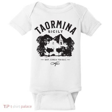 Taormina Sicily Italy Souvenir Design Baby Bodysuit