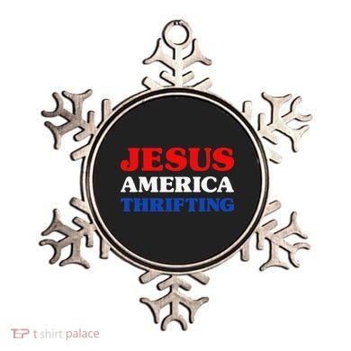 Thrift Shopping I Love Thrifting Jesus And Thrifting Ornament