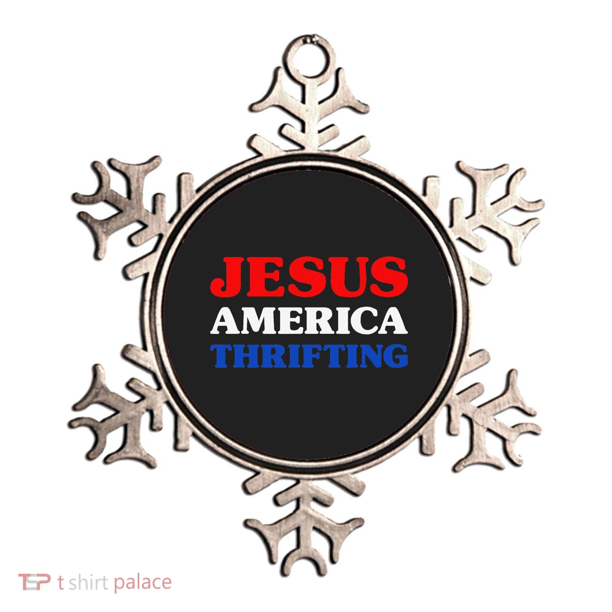 Thrift Shopping I Love Thrifting Jesus And Thrifting Ornament