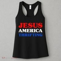 Thrift Shopping I Love Thrifting Jesus And Thrifting Women's Tank Top thumb 3