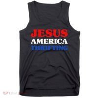 Thrift Shopping I Love Thrifting Jesus And Thrifting Tank Top thumb 0