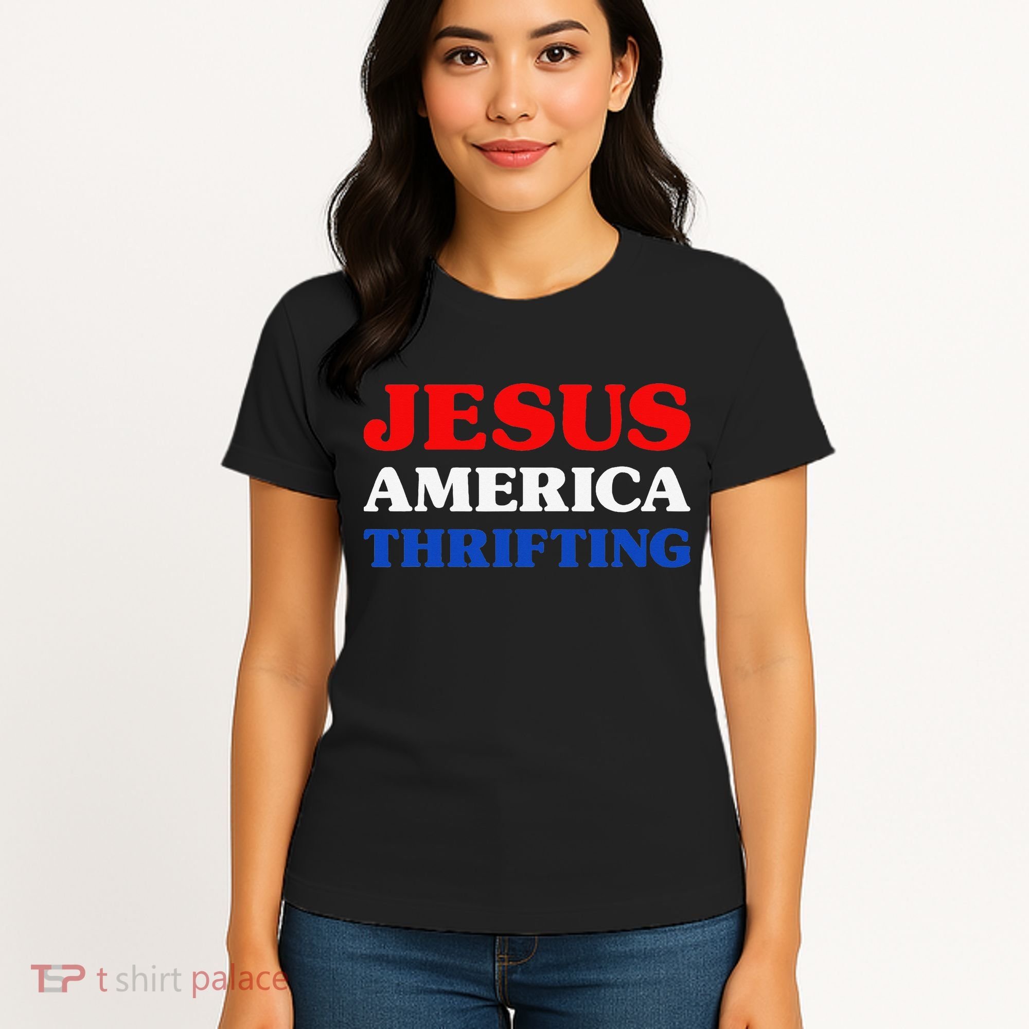 Thrift Shopping I Love Thrifting Jesus And Thrifting Women's T-Shirt