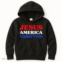 Thrift Shopping I Love Thrifting Jesus And Thrifting Kids Hoodie thumb 0
