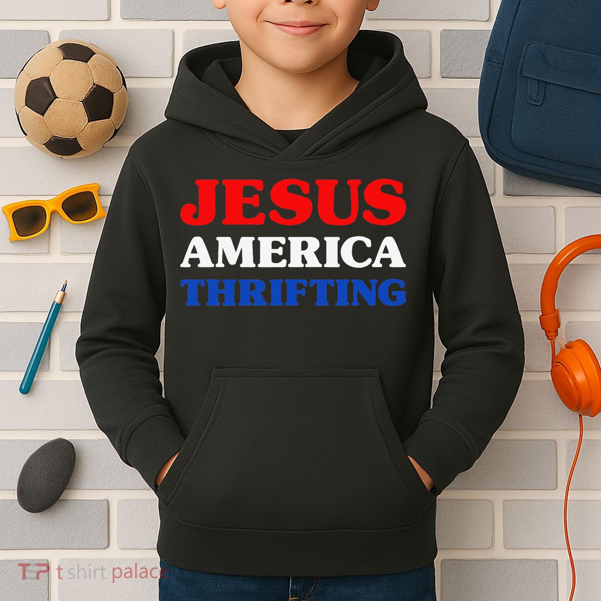 Thrift Shopping I Love Thrifting Jesus And Thrifting Kids Hoodie