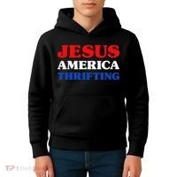 Thrift Shopping I Love Thrifting Jesus And Thrifting Kids Hoodie thumb 4