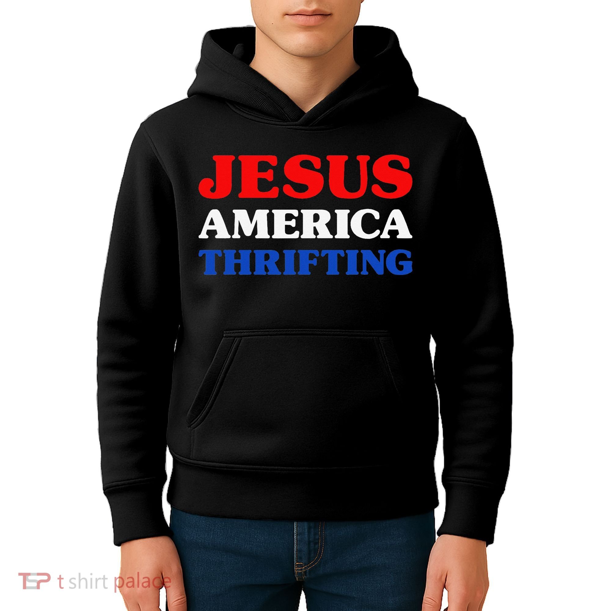 Thrift Shopping I Love Thrifting Jesus And Thrifting Kids Hoodie