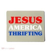Thrift Shopping I Love Thrifting Jesus And Thrifting Mousepad thumb 0