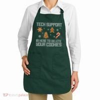 Tech Support I'm Here To Delete Your Cookies Funny Christmas Apron thumb 2