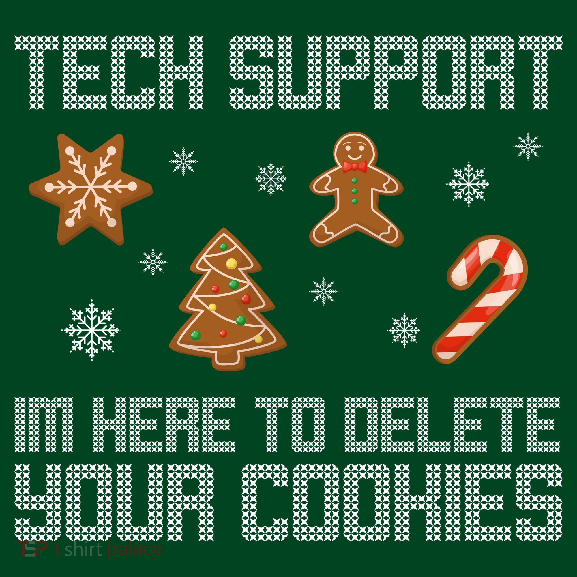 Tech Support I'm Here To Delete Your Cookies Funny Christmas Visor
