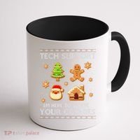 Tech Support IM Here To Delete Your Cookies Christmas Coffee Mug thumb 1