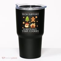 Tech Support IM Here To Delete Your Cookies Christmas Tumbler thumb 0
