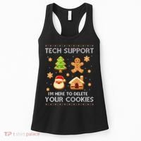 Tech Support IM Here To Delete Your Cookies Christmas Women's Tank Top thumb 0