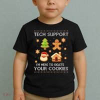 Tech Support IM Here To Delete Your Cookies Christmas Toddler T-Shirt thumb 2
