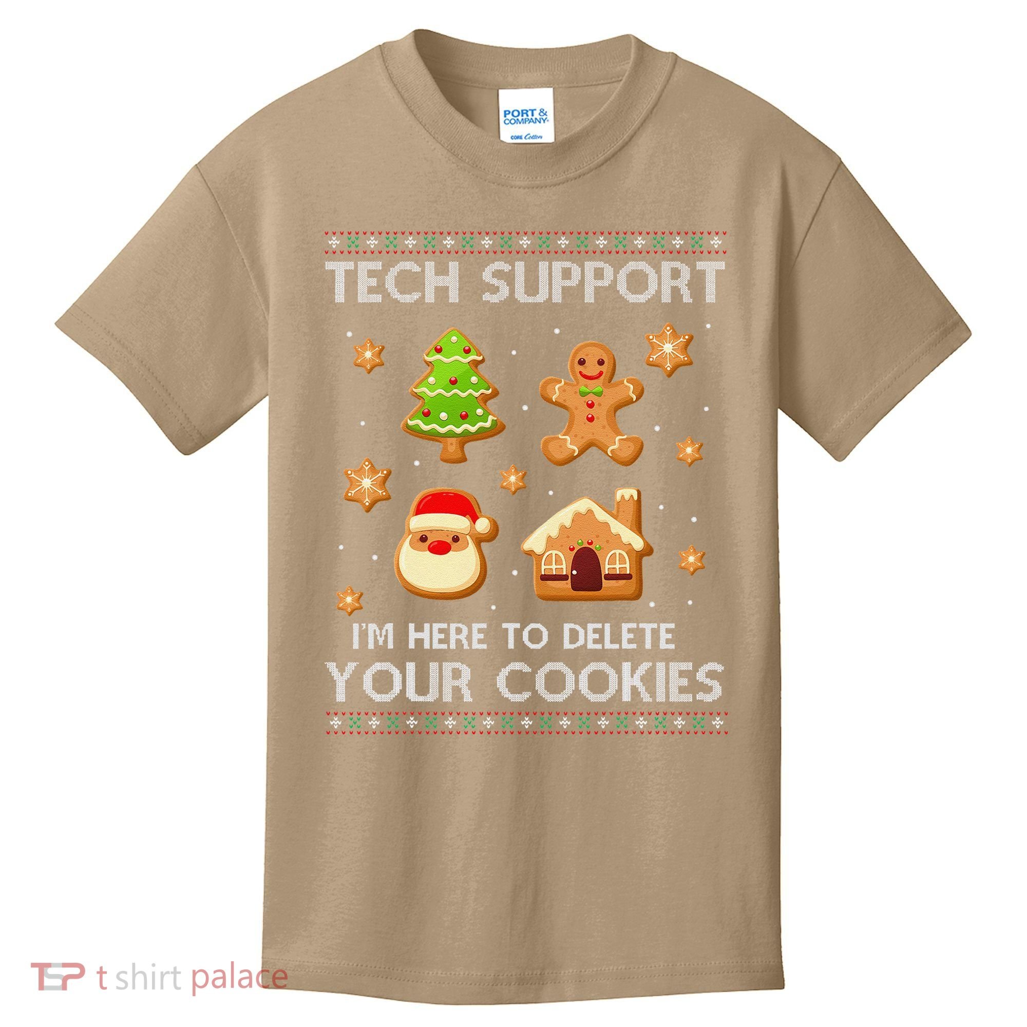 Tech Support IM Here To Delete Your Cookies Christmas Kids T-Shirt
