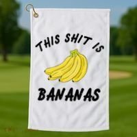 This Shit Is Bananas Golf Towel thumb 1