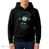 TodayS Soup Is Vodka Soda Kids Hoodie thumb 4