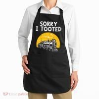Train Sorry I Tooted Funny Locomotive Railroad Apron thumb 2