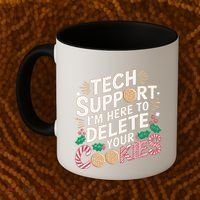 Tech Support IM Here To Delete Your Cookies Funny It Nerds Coffee Mug thumb 2