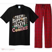 Tech Support IM Here To Delete Your Cookies Funny It Nerds Pajama Set thumb 0