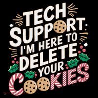 Tech Support IM Here To Delete Your Cookies Funny It Nerds Kids Sweatshirt thumb 2
