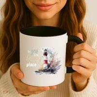 The Sea Is My Happy Place I Beach Lighthouses Coast Summer Cool Gift Coffee Mug thumb 3