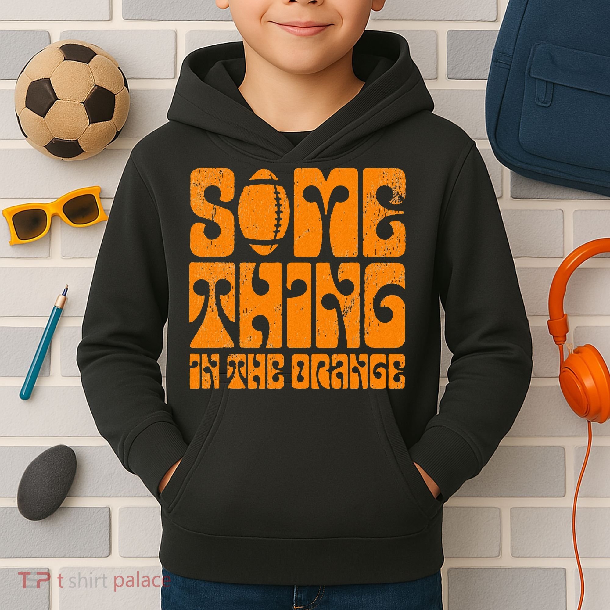 TN Something In The Orange Tennessee Orange Outfits Kids Hoodie