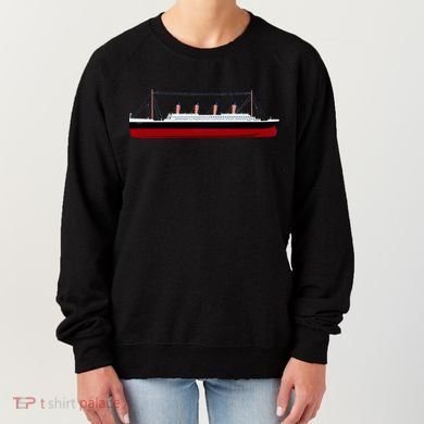 Titanic Ship Illustration Women's Sweatshirt