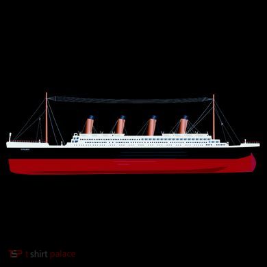Titanic Ship Illustration Coffee Mug