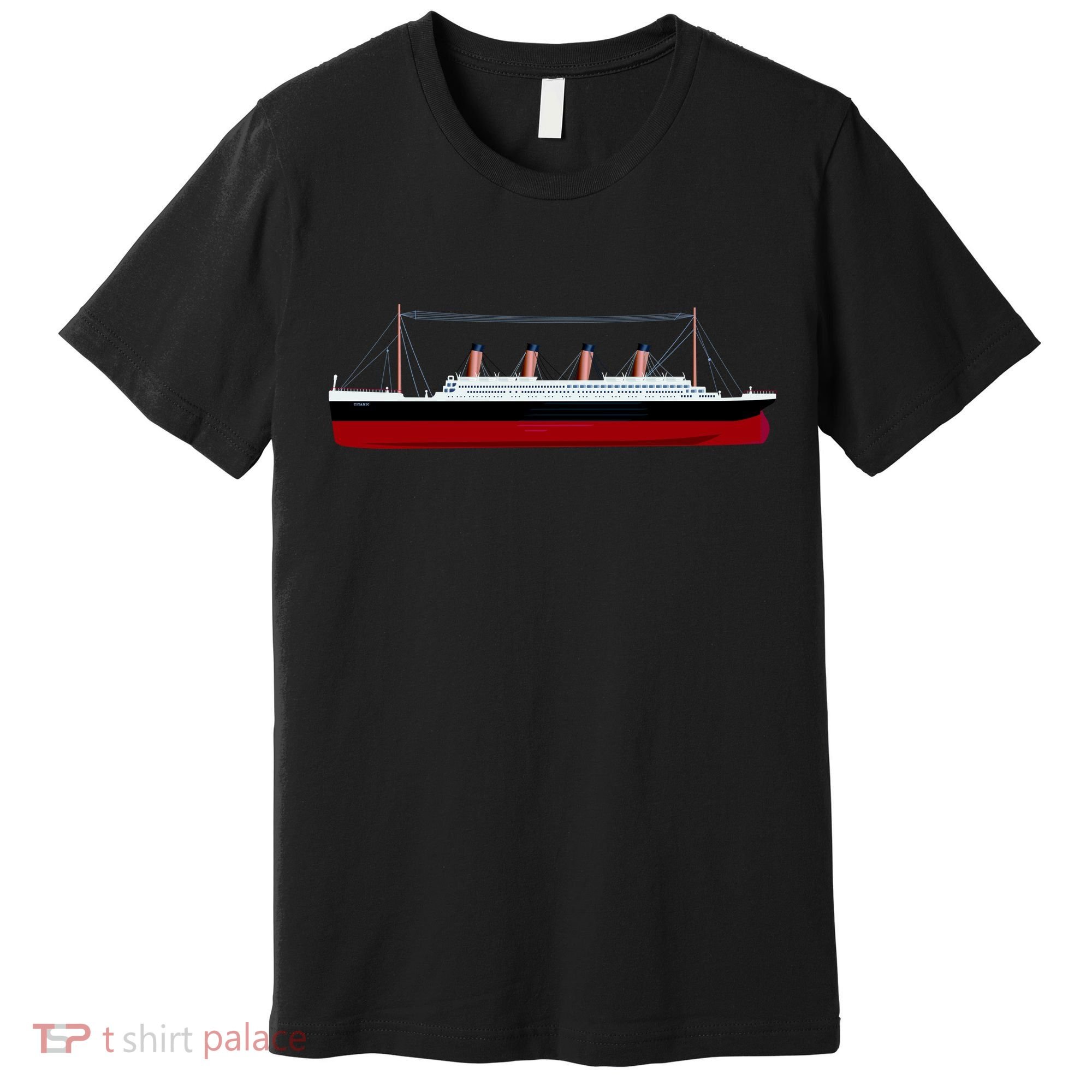 Titanic Ship Illustration Premium T-Shirt