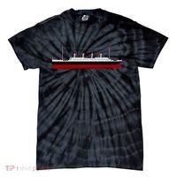 Titanic Ship Illustration Tie-Dye T-Shirt thumb 0