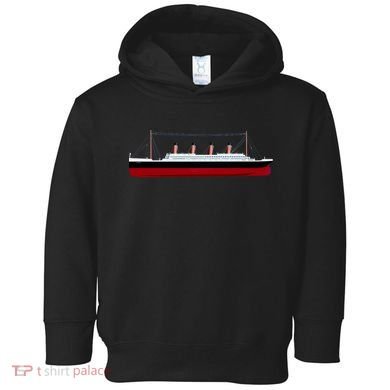 Titanic Ship Illustration Toddler Hoodie