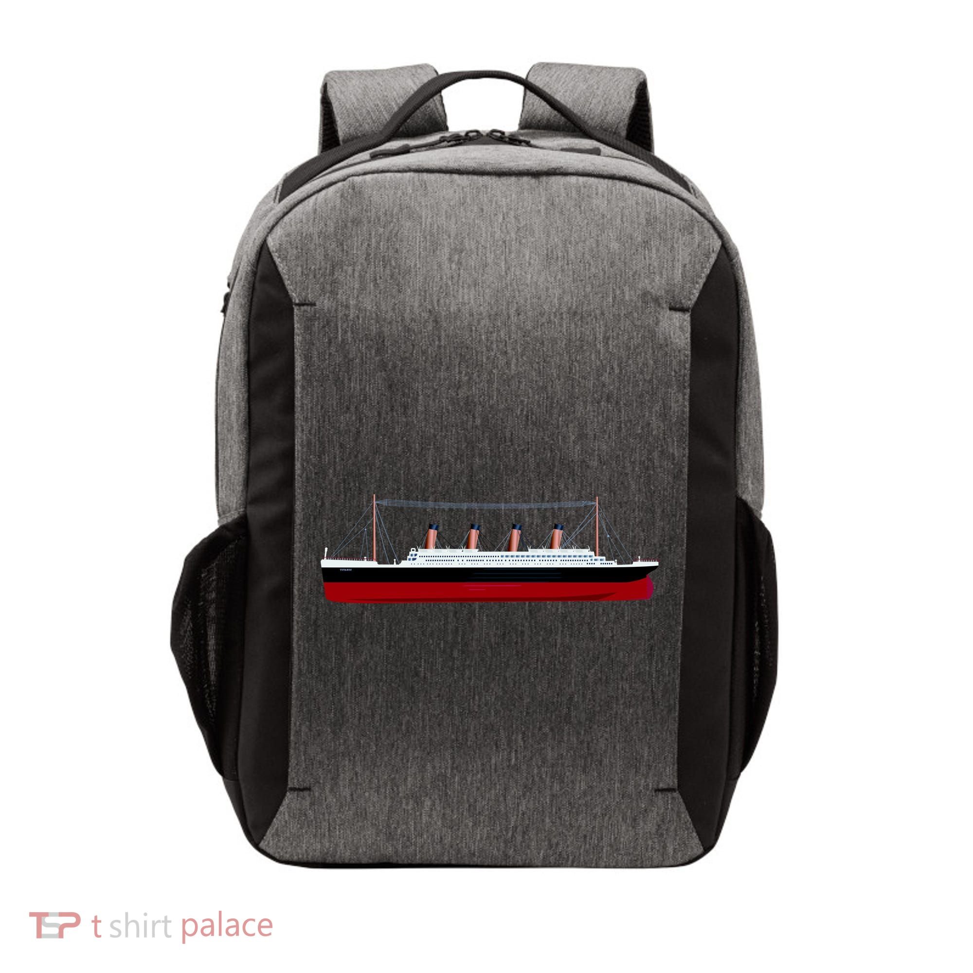 Titanic Ship Illustration Vector Backpack