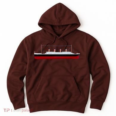 Titanic Ship Illustration Hoodie