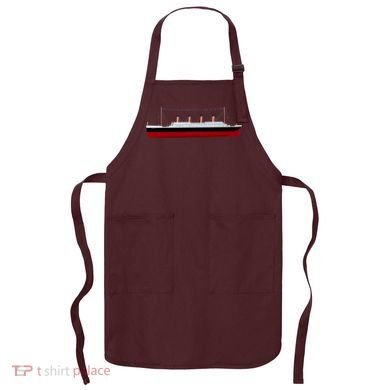 Titanic Ship Illustration Apron