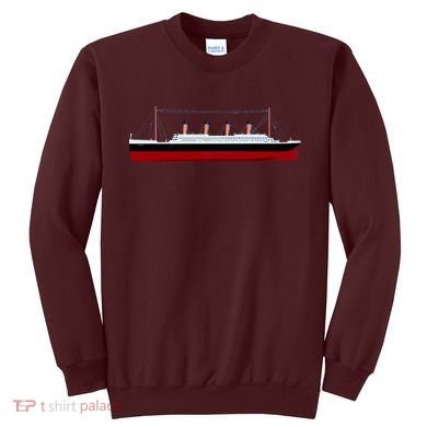 Titanic Ship Illustration Sweatshirt