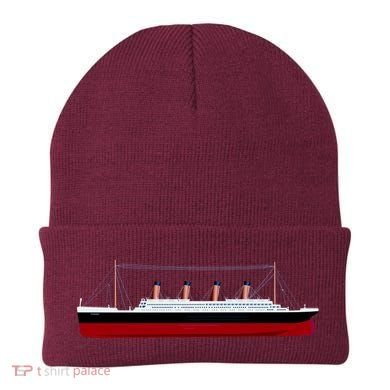 Titanic Ship Illustration Beanie