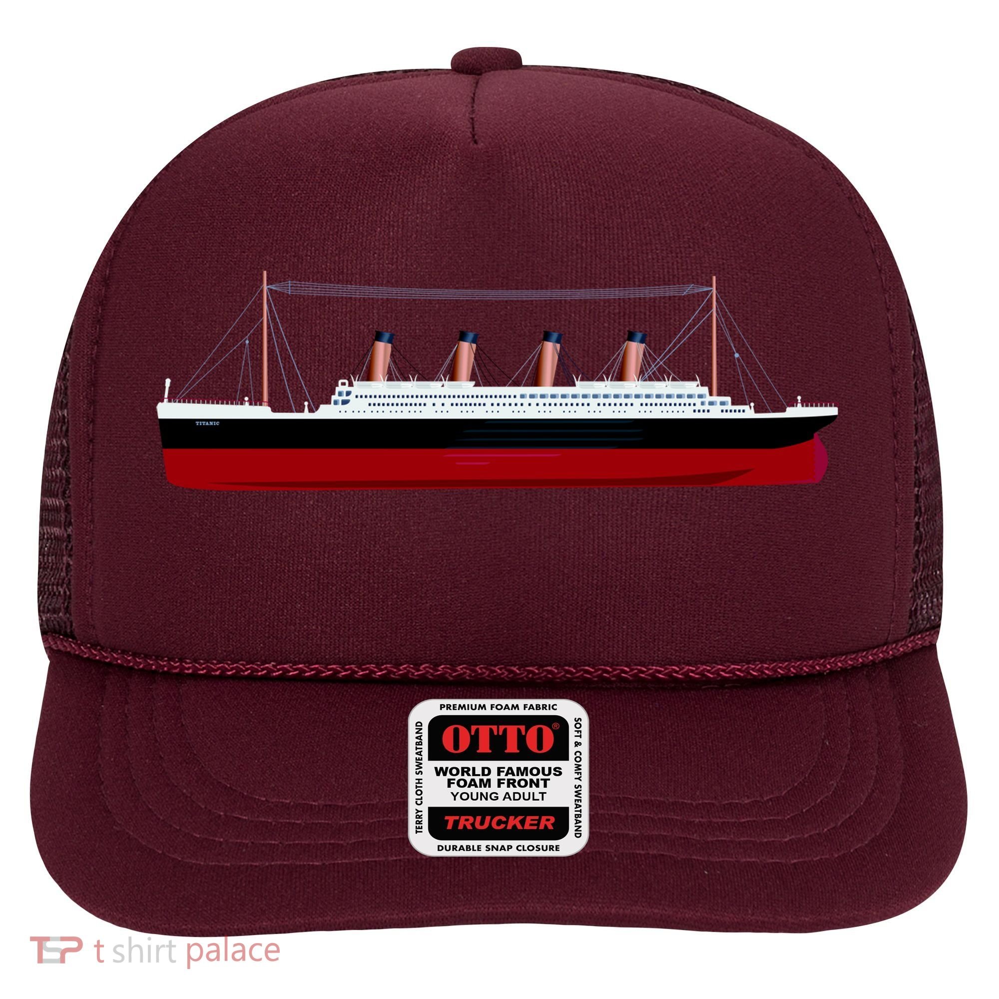 Titanic Ship Illustration Hat