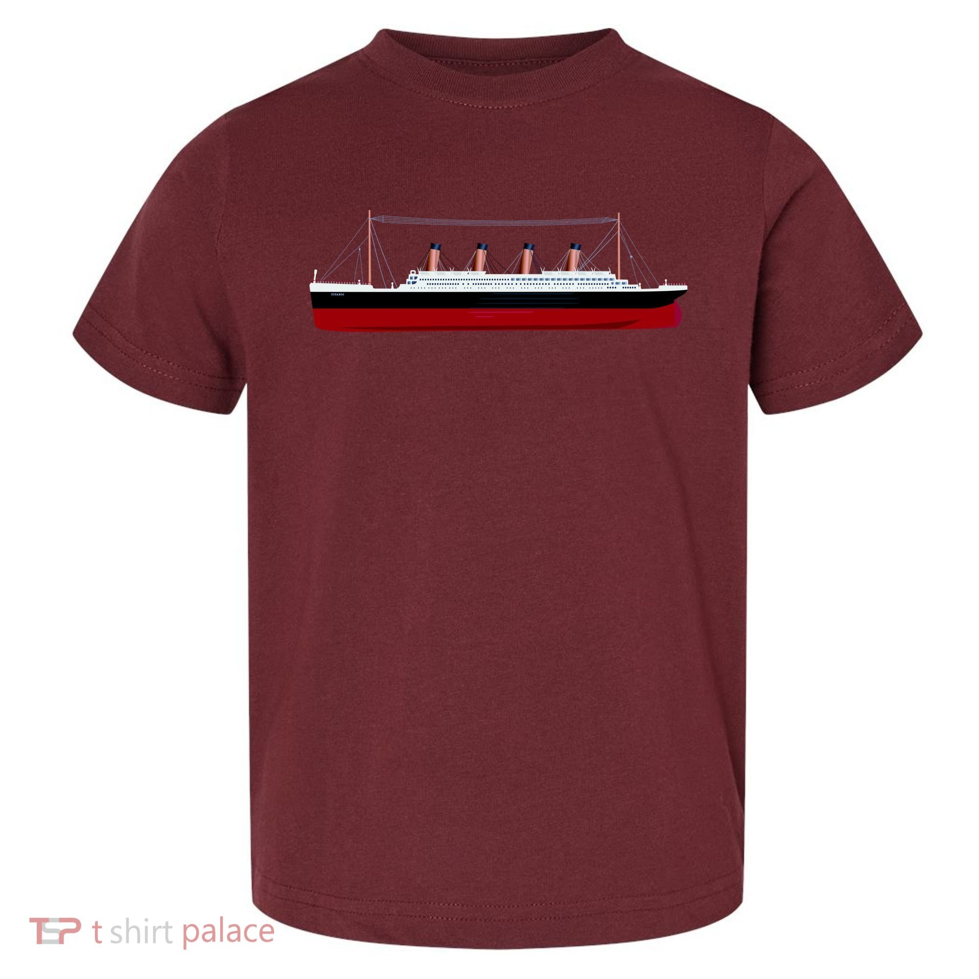 Titanic Ship Illustration Toddler T-Shirt