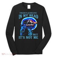 ThereS Someone In My Head But ItS Not Me Skull Long Sleeve Shirt thumb 0