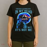 ThereS Someone In My Head But ItS Not Me Skull T-Shirt thumb 4