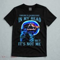ThereS Someone In My Head But ItS Not Me Skull T-Shirt thumb 5