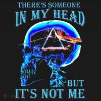 ThereS Someone In My Head But ItS Not Me Skull Mousepad thumb 1